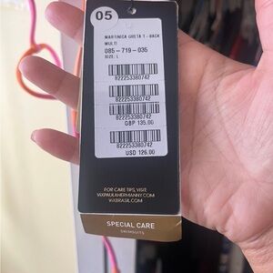 Vix brand new pink and orange swimsuit top